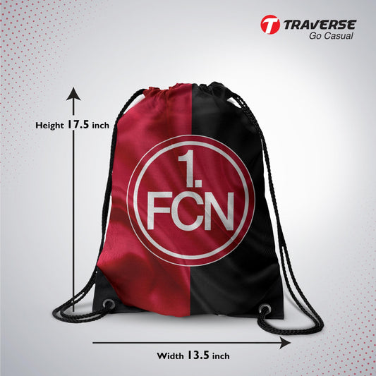 Black Drawstring Bag (Digitally printed on Cloth)