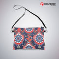 Floral Design - Girl Pouch (Digitally printed on Cloth) with shoulder strap