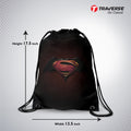 Super Man Digitally Printed Drawstring Bag