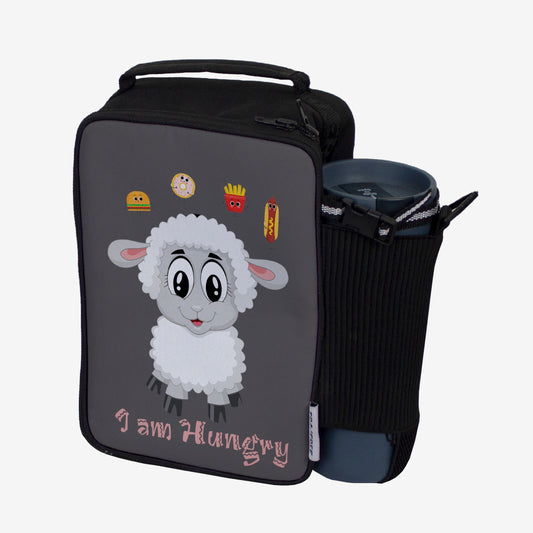 Lunch Bag with option to carry water bottle- Digitally printed and manufactured by Traverse