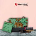 Makeup pouch for Girls- Digitally Printed on Canvas Fabric by Traverse