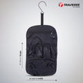 Traverse Hanging Toiletry Bag Organizer. Cosmetic Makeup Holder Pouch.