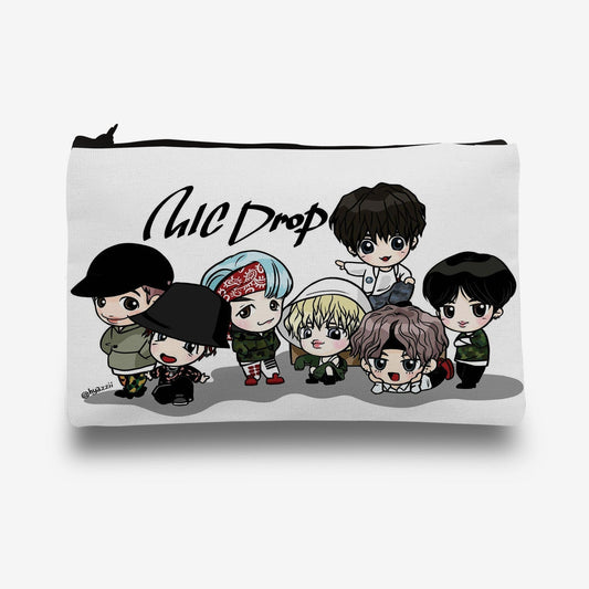 Traverse BTS / BT21 pencil pouch for boys & girls. Digitally printed on Fabric with both sides printed