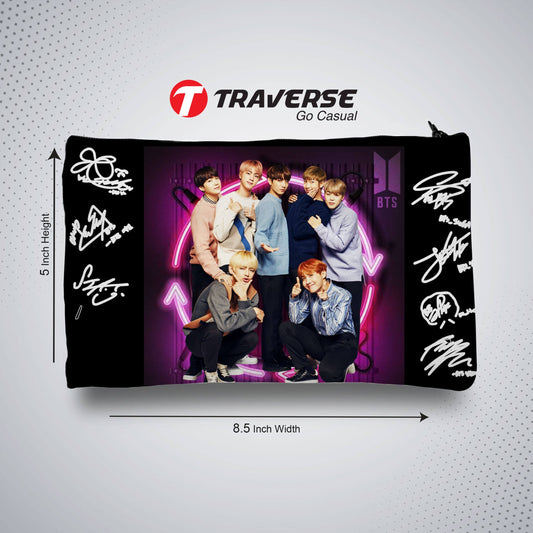 BTS Pencil Pouch - Best Quality KPOP pencil Case (Digitally Printed on Fabric)