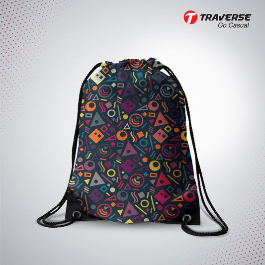 Graffiti Digitally Printed Drawstring Bag