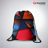 Black Drawstring Bag (Digitally printed on Cloth)