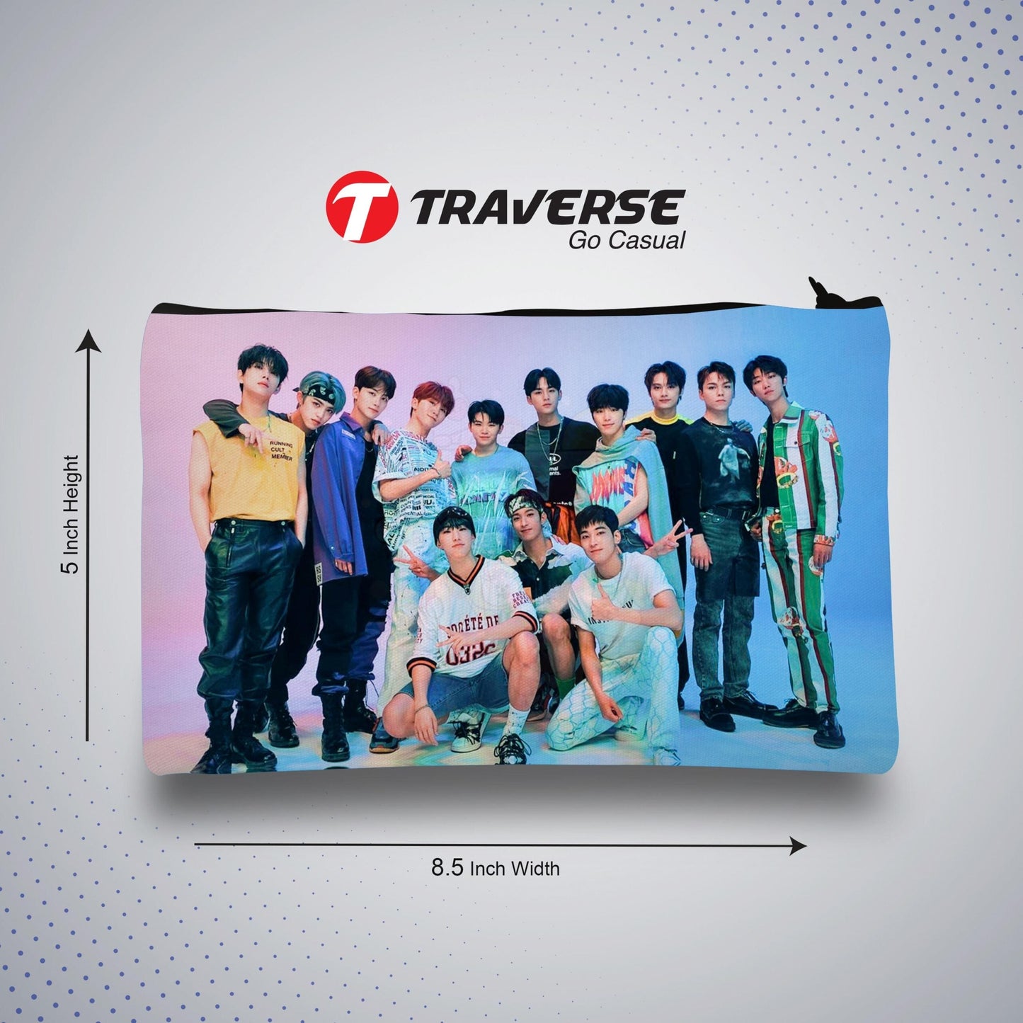 BTS  Pencil Pouch (Digitally printed on Cloth)