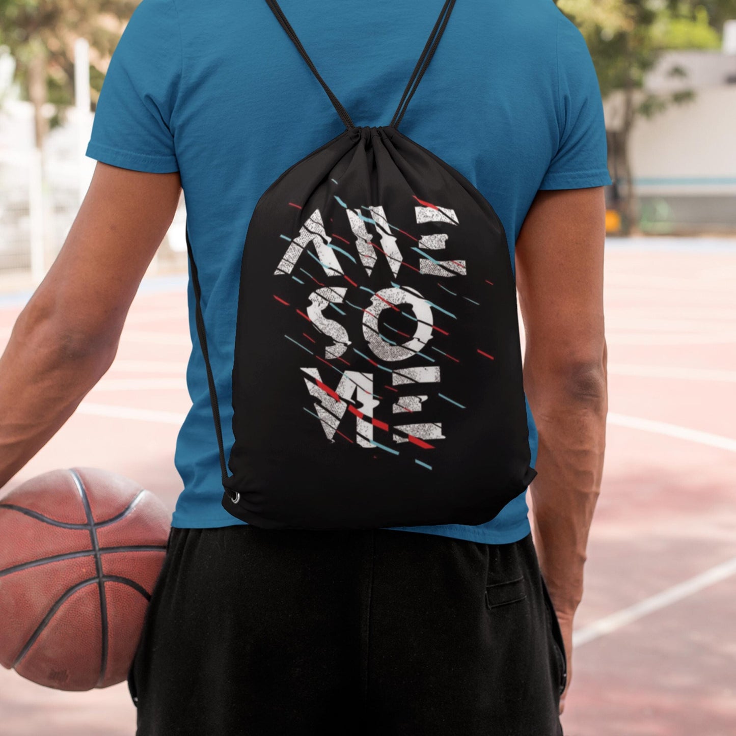 Awesome Digitally Printed Drawstring Bag