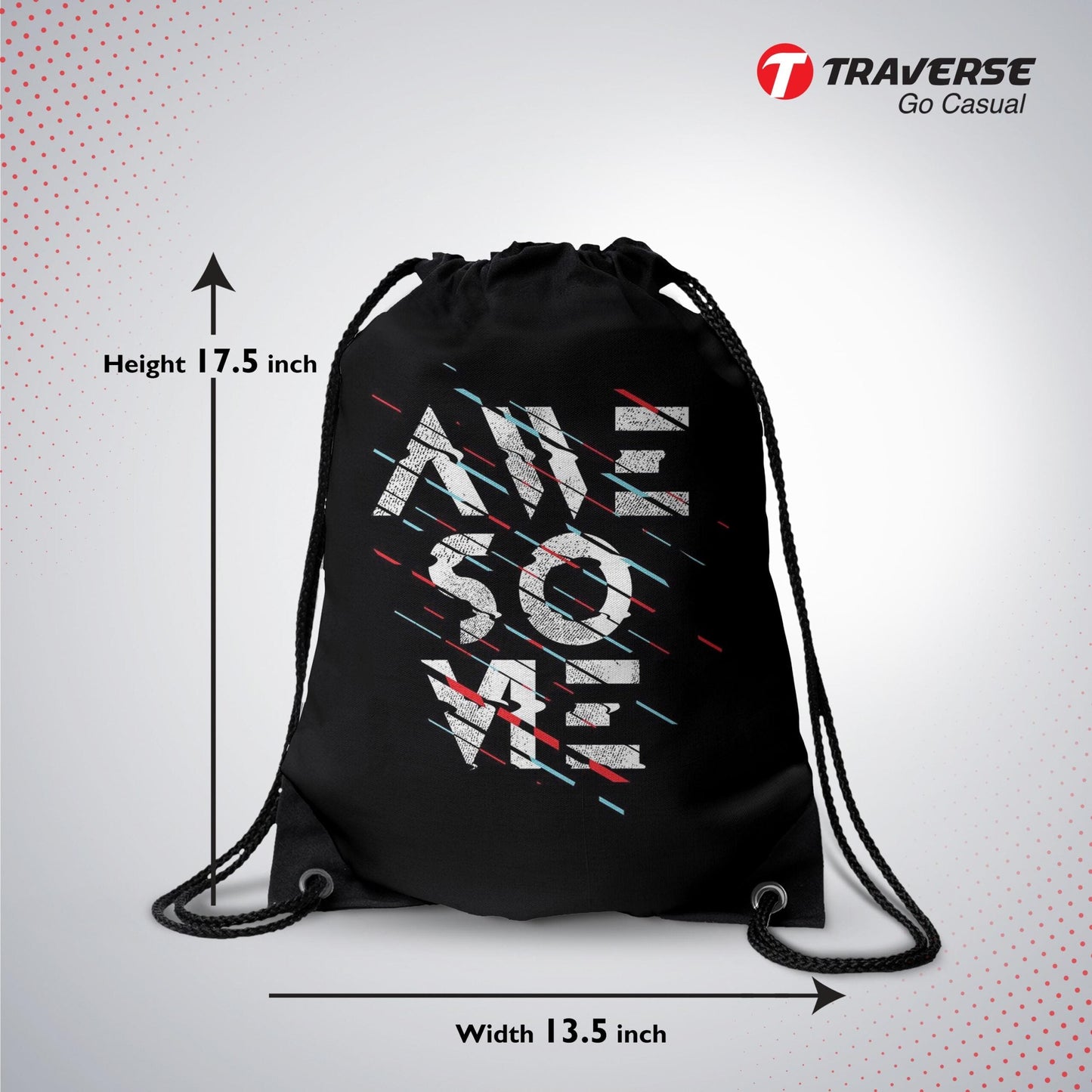 Awesome Digitally Printed Drawstring Bag
