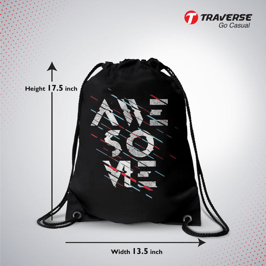 Awesome Digitally Printed Drawstring Bag