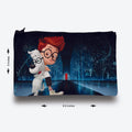 Traverse (Peabody and Sherman) Pencil pouch for Boys & Girls. Printed on Fabric.