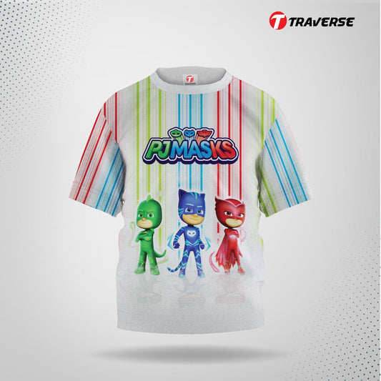PJ Mask Digitally Printed Fashion T-shirts for Kid's by Traverse