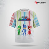 PJ Mask Digitally Printed Fashion T-shirts for Kid's by Traverse