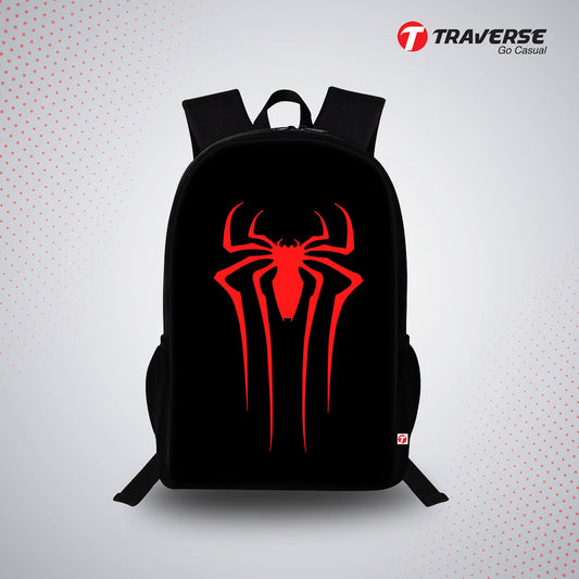 Spider Man Emblem Digital Print Backpack
