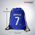 Blue Ronaldo Drawstring Bag(Eyelet)