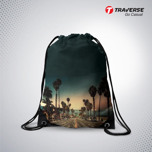 Digitally Printed Drawstring Bag
