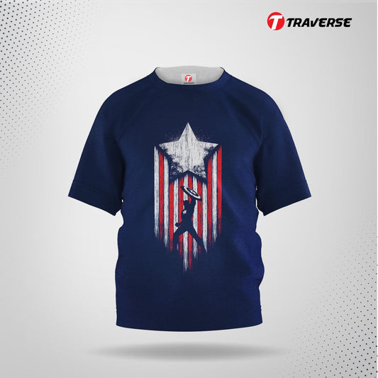 Captain America Digitally Printed Fashion T-shirts for Kid's by Traverse