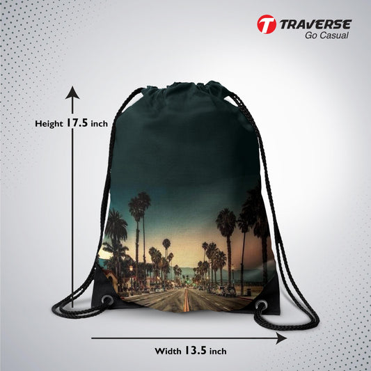 Digitally Printed Drawstring Bag