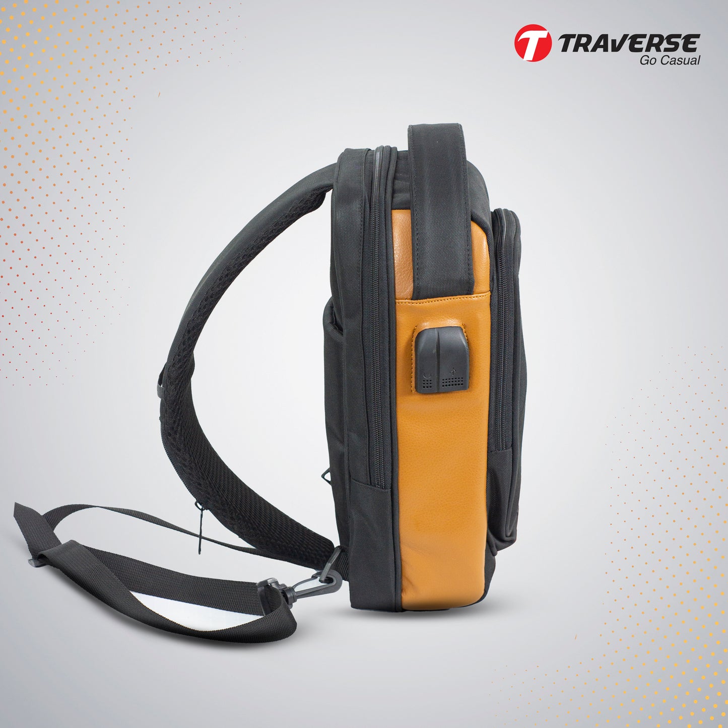 Men’s Multifunction USB Shoulder Bag Travel Crossbody Messenger Bags Chest Bags Messenger Pack
