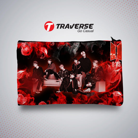 BTS Pencil Pouch- Best Quality KPOP pencil case (Digitally Printed on Fabric)
