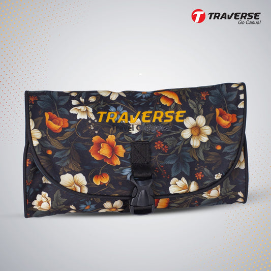 Traverse Hanging Toiletry Bag Organizer. Cosmetic Makeup Holder Pouch.
