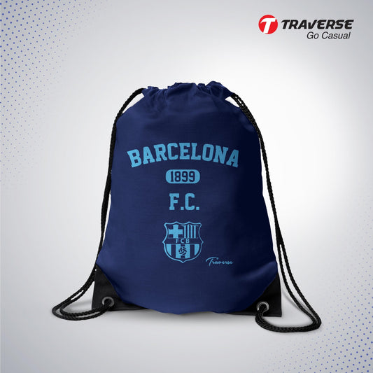 Navy Blue Drawstring Bag(Eyelet)