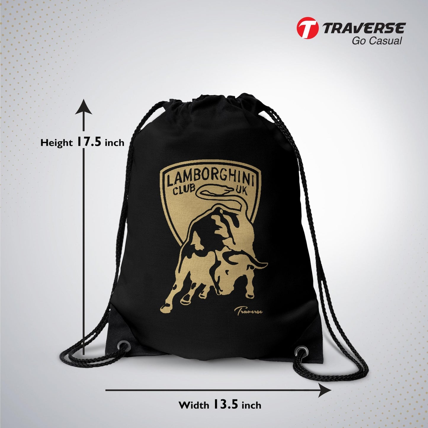 Black Drawstring Bag