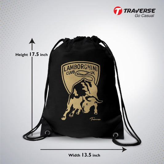 Black Drawstring Bag