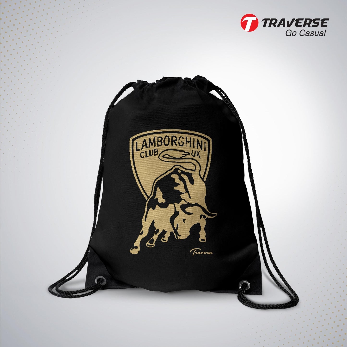 Black Drawstring Bag