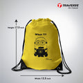 Yellow Minion Drawstring Bag-Eyelet