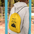 Yellow Minion Drawstring Bag-Eyelet