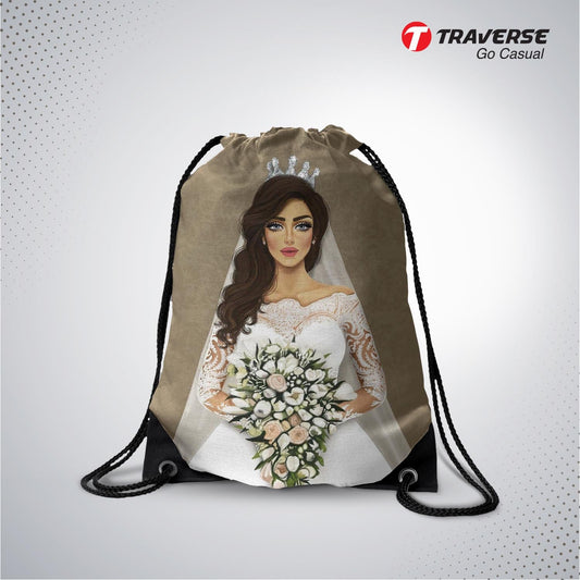 Girls Digitally Printed Drawstring Bag