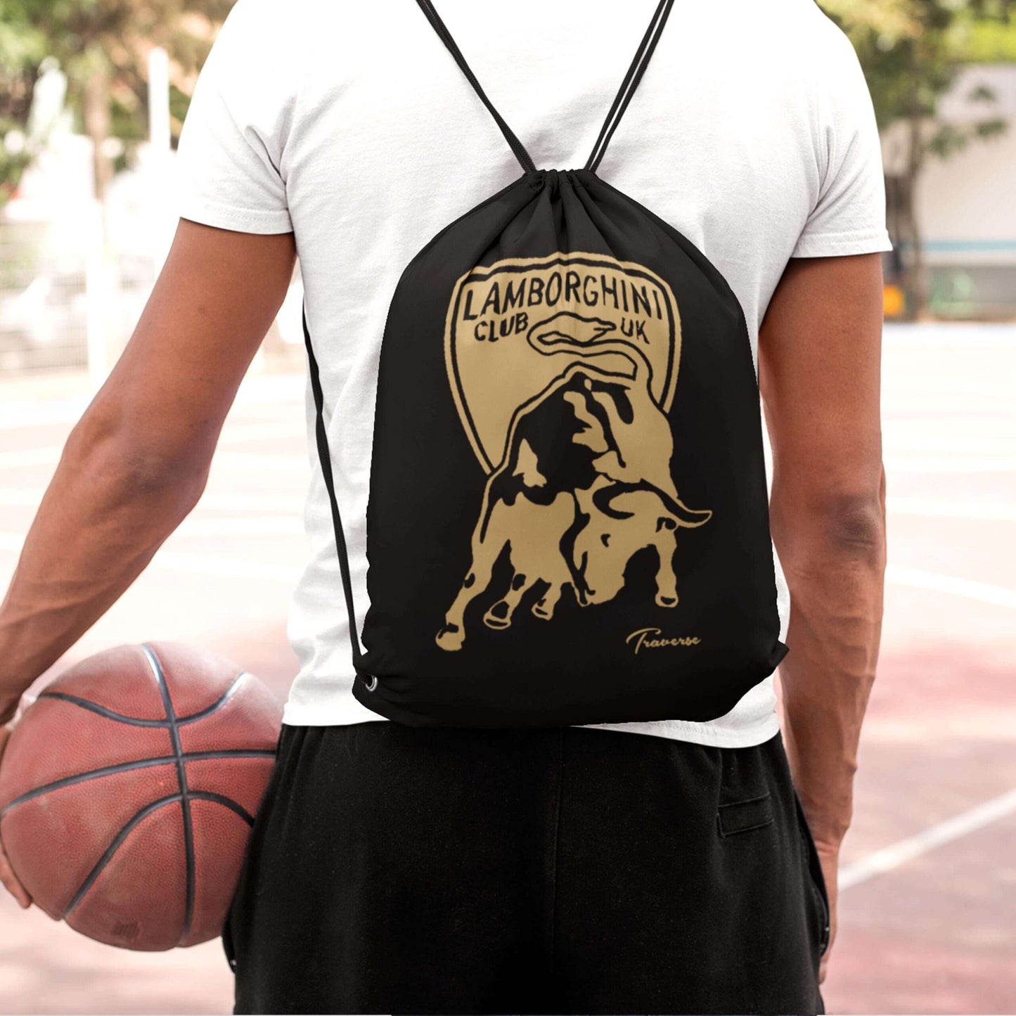 Black Drawstring Bag