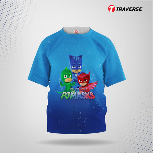 PJ Mask Digitally Printed Fashion T-shirts for Kid's by Traverse