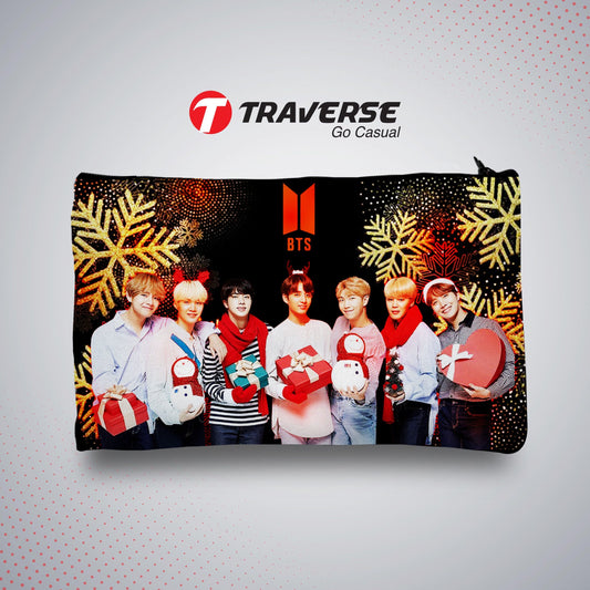 BTS Pencil Pouch- Best Quality KPOP pencil case ( Digitally Printed on Fabric)