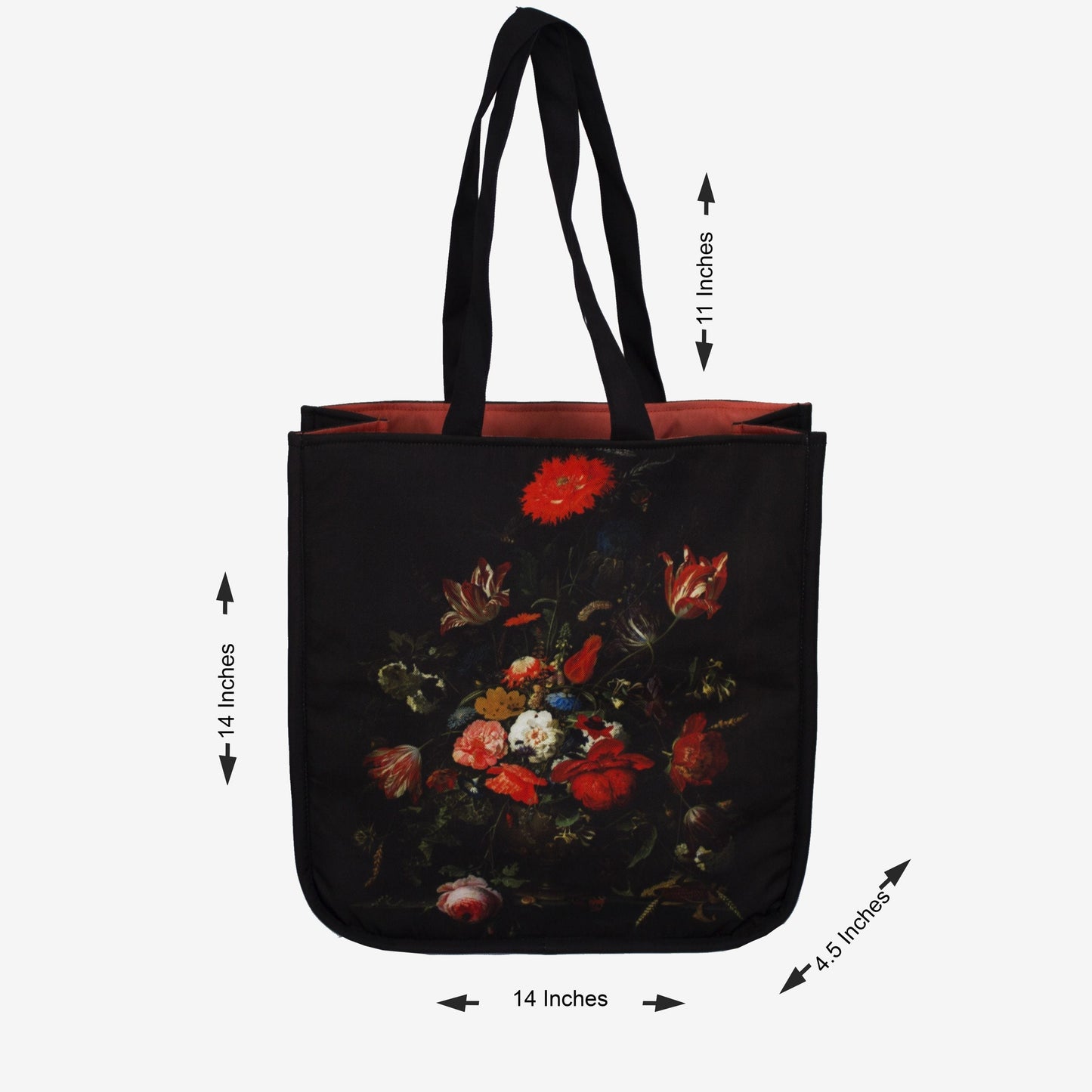 Traverse Canvas Printed Tote Bag for Women- Market Bag, Cute Tote Bag Aesthetic Purse, Handbag for Work, Book Bag, Accessories, Supplies, Office, School - 14x14.5 Inches