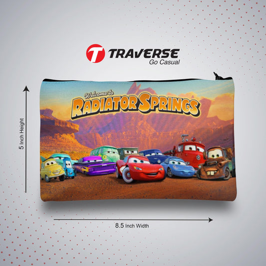 Cars Pencil Pouch (Digitally printed on Cloth)