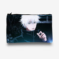 Traverse (Goju Satoru Anime, Jujutsu, Art) Pencil pouch for Boys & Girls. Printed on Fabric.