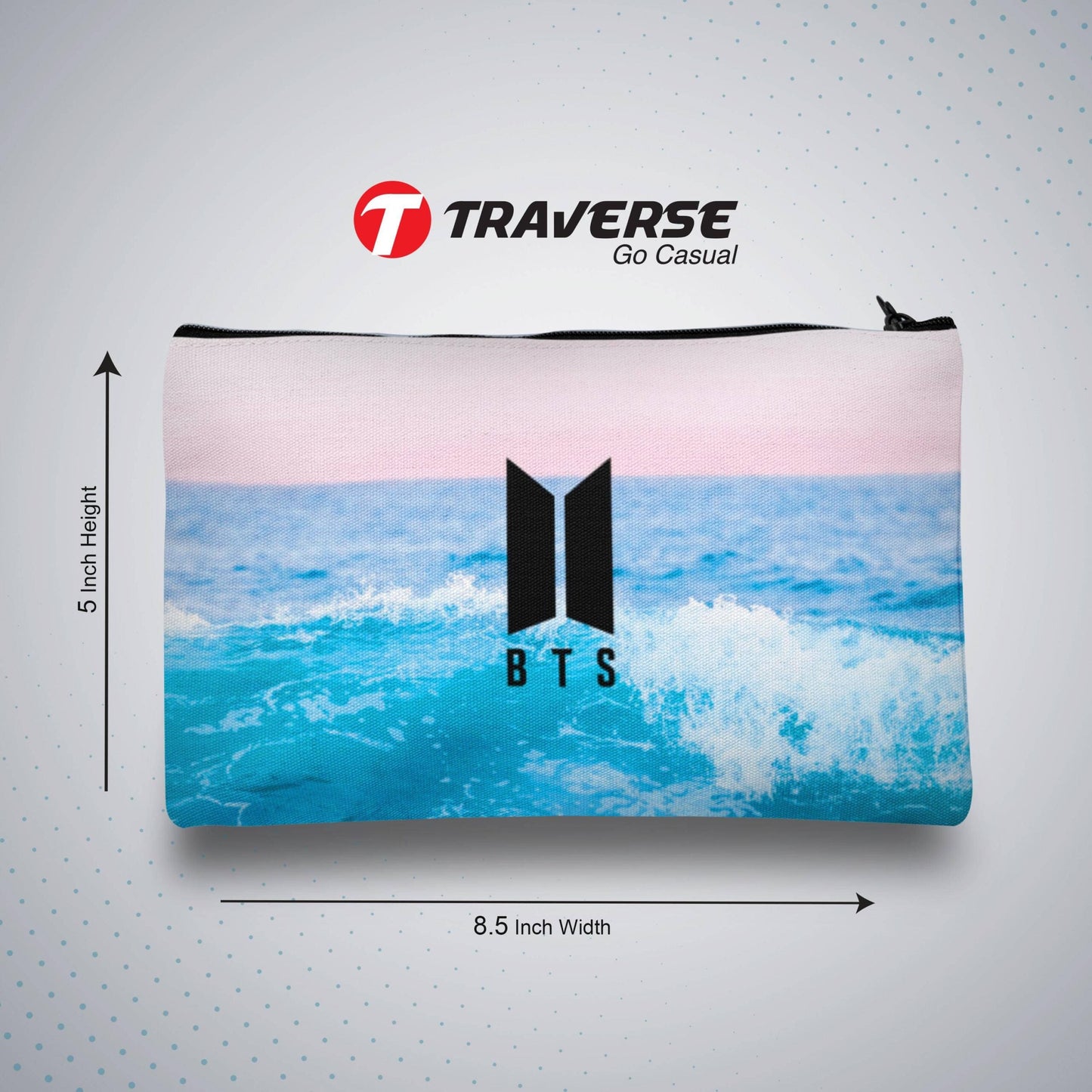 BTS Pencil / Pen  Pouch   (Digitally printed on Cloth)
