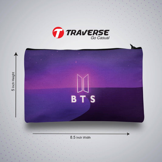 BTS Pencil / Pen  Pouch   (Digitally printed on Cloth)