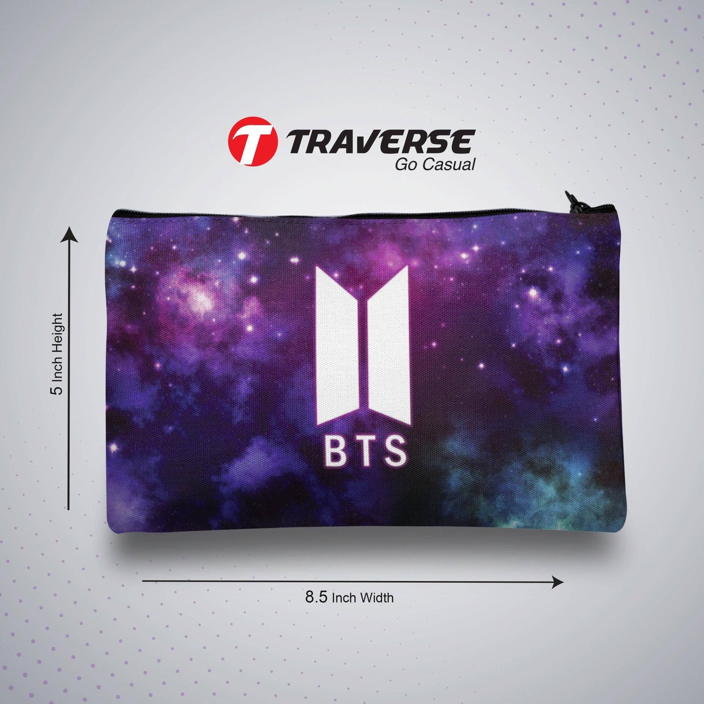 BTS Pencil / Pen  Pouch   (Digitally printed on Cloth)