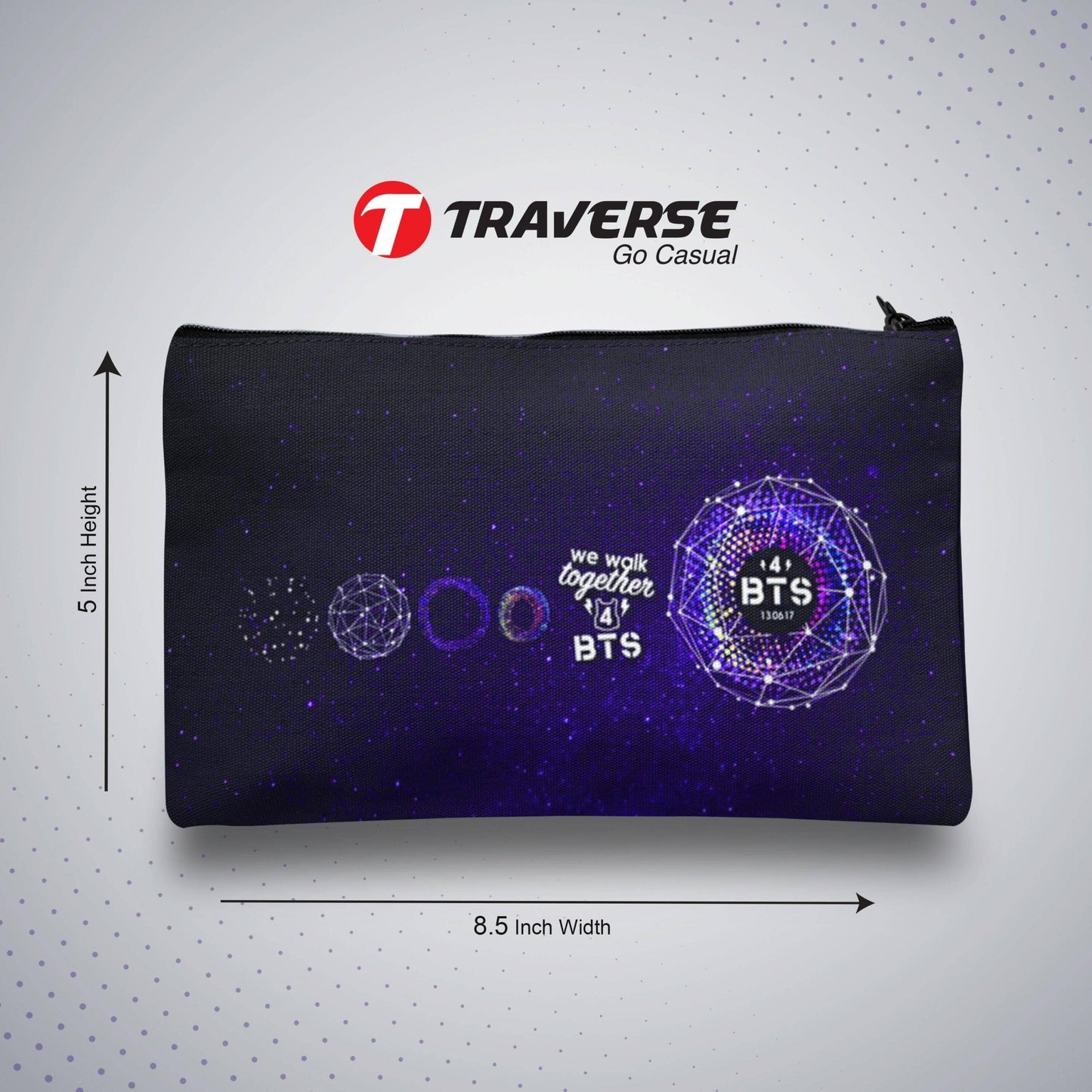 BTS Pencil / Pen  Pouch   (Digitally printed on Cloth)