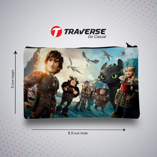 How to Train Your Dragon -Pencil Pouch (Digitally printed on Cloth)