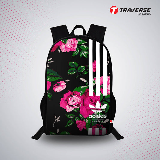 Pink Floral Women Backpack