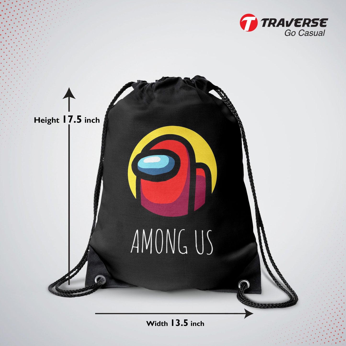 Among Us Drawstring Bag ( Digital Printed On Cloth )