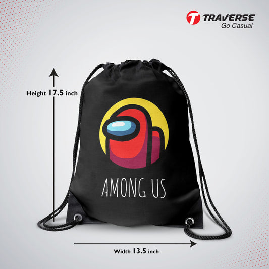 Among Us Drawstring Bag ( Digital Printed On Cloth )