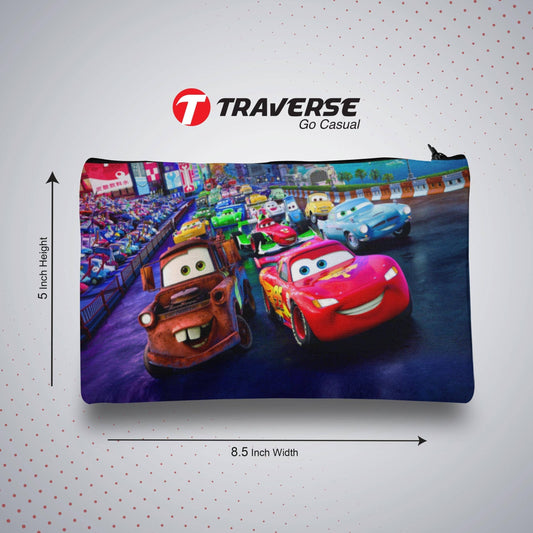 Cars Pencil Pouch (Digitally printed on Cloth)