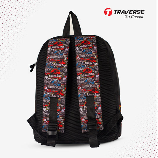 Traverse Jurassic world Backpack for boys & girls. Dual compartment large bag suitable for Grade 1 students & grownup preschoolers Bags hand bag for girls bags for girls