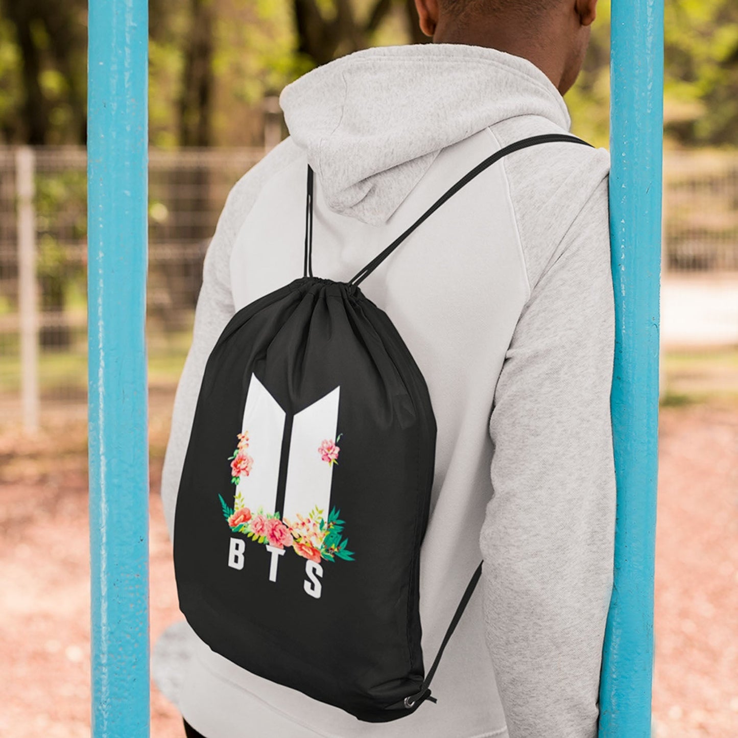 BTS Drawstring Bag - Digitally printed on fabric by Traverse