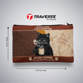 Coffee Pencil Pouch (Digitally printed on Cloth)